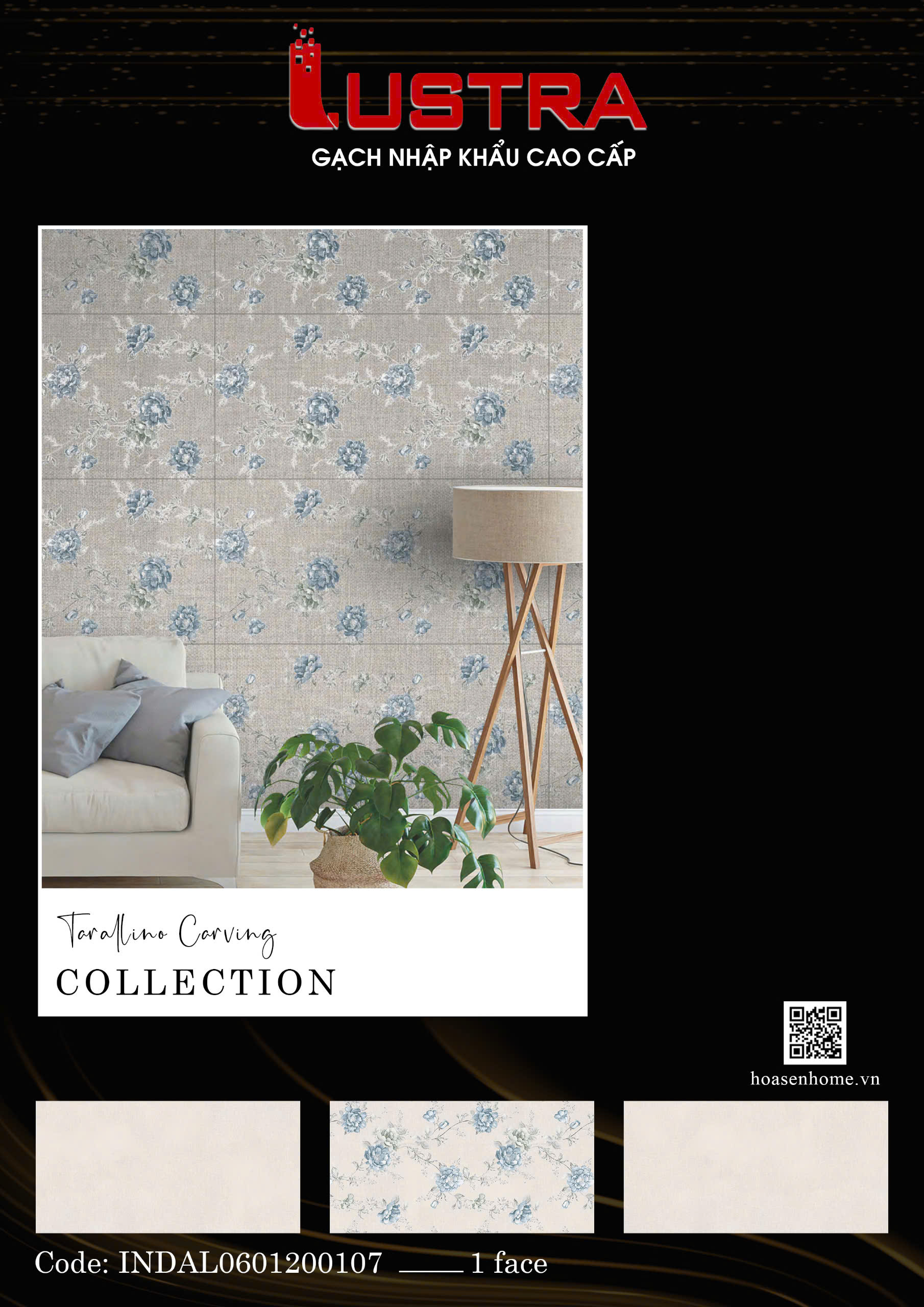 Gạch trang trí 600x1200 HS INDIAL - 0107