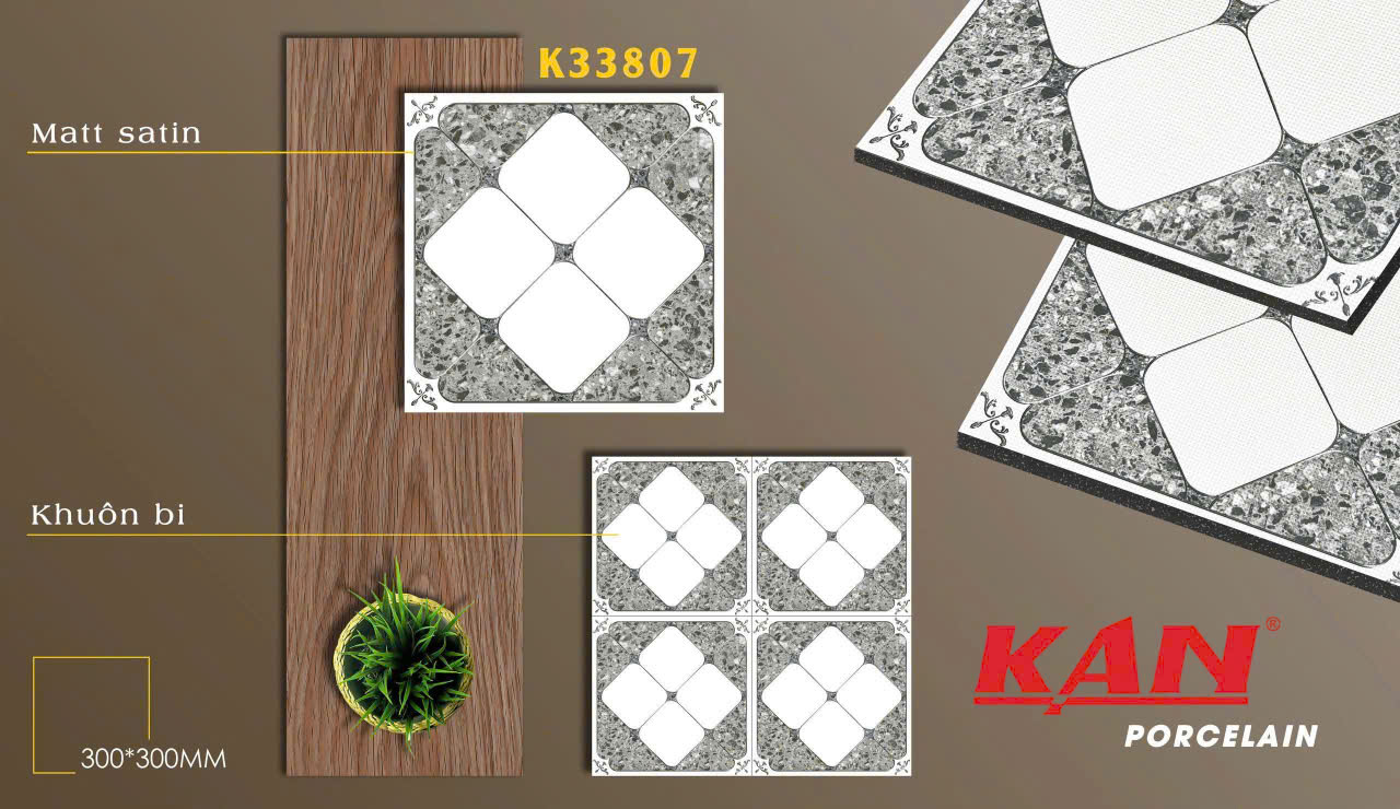 Gạch lát 300x300 Porcelain TK- K33807