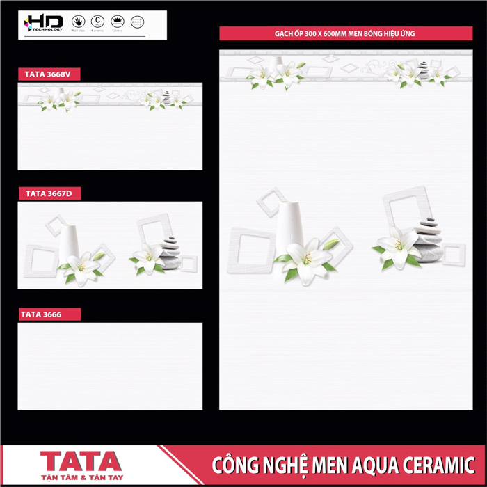 Gạch ốp tường TATA 30x60 36628V- 67D- 66