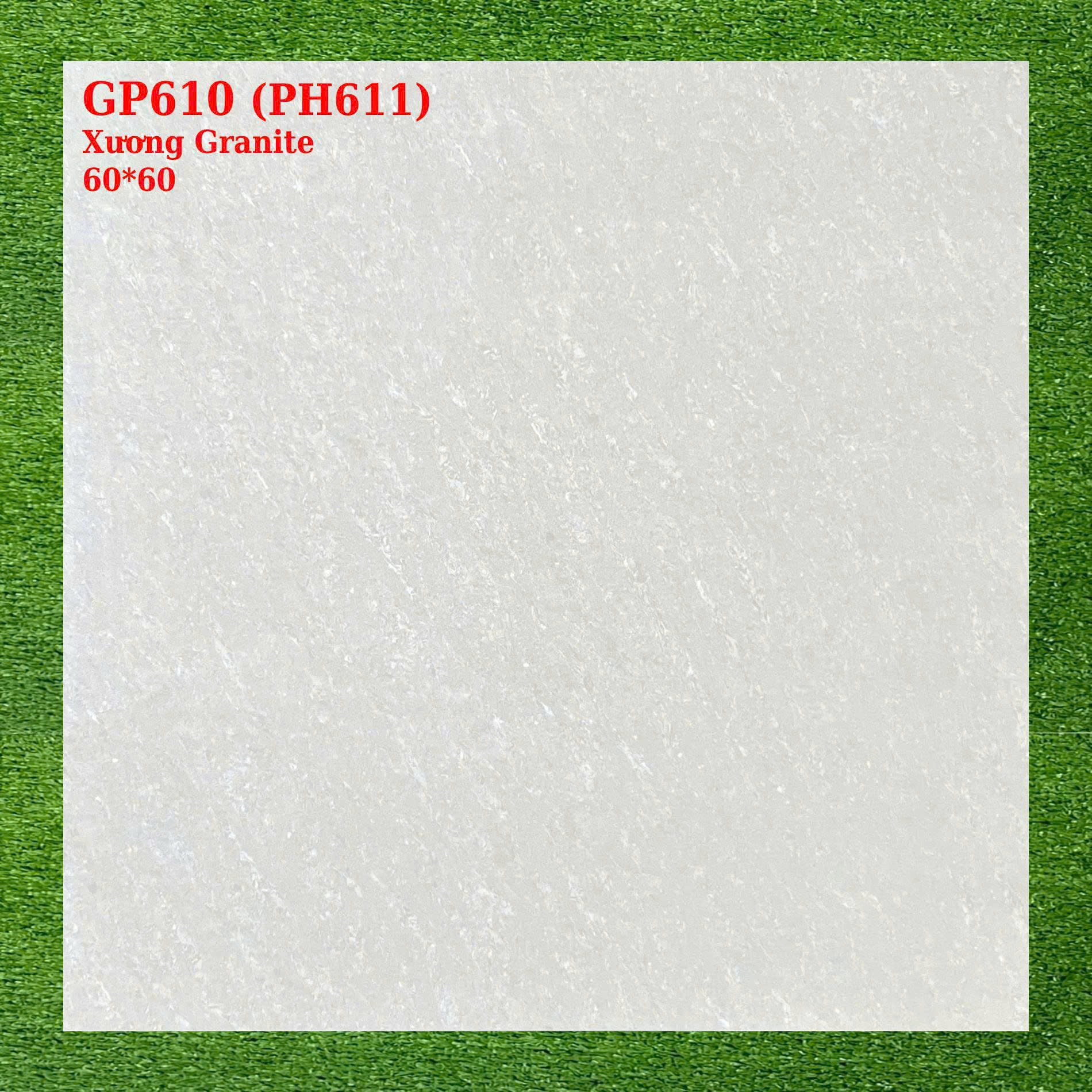 Gạch lát nền granite (600x600) Vigracera Xà cừ trắng TP- GP610
